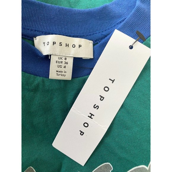 TOPSHOP Nevada Baseball Crop Top NEW WITH TAGS - Picture 5 of 5